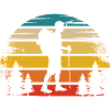 Retro sun and hiking -