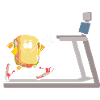 Sandwich Cardio Bodybuilding Runner Treadmill