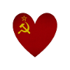 Soviet Union Flag Heart Russia