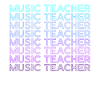 Music Teacher Retro