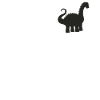 Badge - Cute Dinosaur Diplodocus