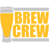 Brew Crew Beer Glass Saying