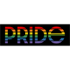 Pride rainbow black background