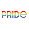 Fond blanc arc-en-ciel Pride