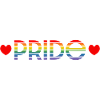 Pride rainbow heart