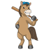 Horse Baseball Baseball Bat