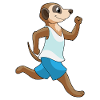 Suricates jogging Sports