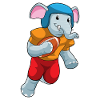 Elephant au football sport