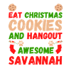 Christmas Savannah Cat Cookies
