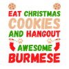 Christmas Burma Cat Cookies