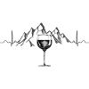 Heartbeat Mountain and Wine -