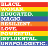 Motivierende Regenbogen-Farbenkombination
