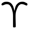 Astrological symbol Aries, Aries