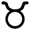 Astrological symbol Taurus