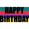 ANNIVERSARY. HAPPY BIRTHDAY. HAPPY BIRTHDAY.