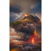 Erupting vulcano