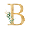 Personalisierbar Monogramm B Botanik