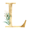 Monogramme L Botanique personnalisable