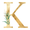 Customizable Monogram K Botany