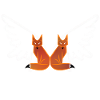 Orange Fox Wings