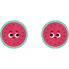 Melonen mit Gesichter