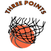 Basketball players play three points