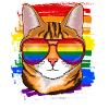 Katze LGBTQ Geschenk