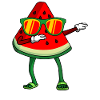 Watermelon Dabbing Summer fruit
