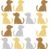 Pattern good sitting dogs