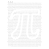 10000 cifre Pi-tegn - Matematik matematik - 10K Cool