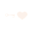 Heart with key