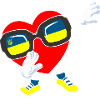 Ukraine Dabbing Heart
