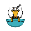 Official sleepshirt Giraffe