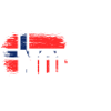 Norge Flag Splash Bold