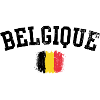 Belgian Flag Brushstroke