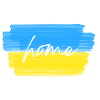 Patriotic illustration "HOME"