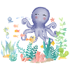 we love the ocean squid