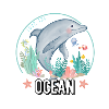 dolphin love ocean