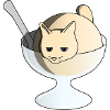 Vanilla Ice-Cream Cat
