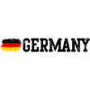 German Flag Brush Streak