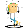 Rollerskaten Rollerskater Skaten Sandwich Bread