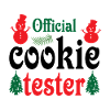 Snowman Christmas Cookie tester