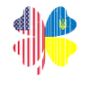 Ukraine Amérique Drapeau Cloverleaf