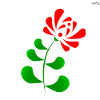 Red folk art #4