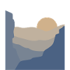 Mountains and Sun Landscape