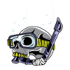 Skull Diving Cave Diver Poison