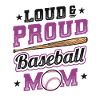 Laut und stolzer Baseball-Mutter