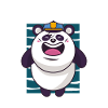 Panda saying cute