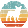 French Bulldog - Sunset Retro - Französische