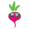 Radieschen Sonnebrille